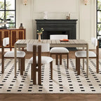 Elegante sala da pranzo Mid-Century Modern 7 pezzi