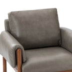Comoda poltrona da salotto lucida con base in legno massello, confezione da 2
