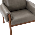 Comoda poltrona da salotto lucida con base in legno massello, confezione da 2