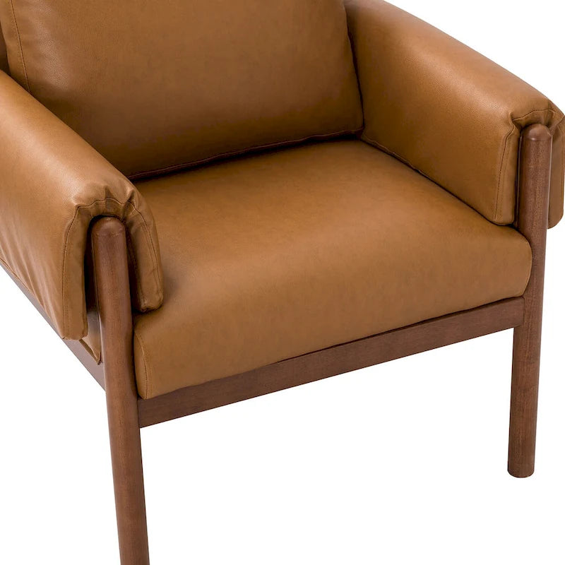 Comoda poltrona da salotto lucida con base in legno massello, confezione da 2