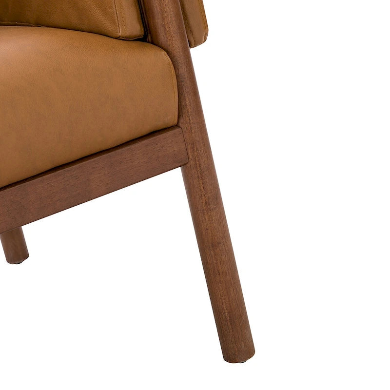 Comoda poltrona da salotto lucida con base in legno massello, confezione da 2