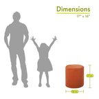 Pouf Contenitore da Interno 40 L x 40 P x 43 H