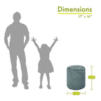 Pouf Contenitore da Interno 40 L x 40 P x 43 H