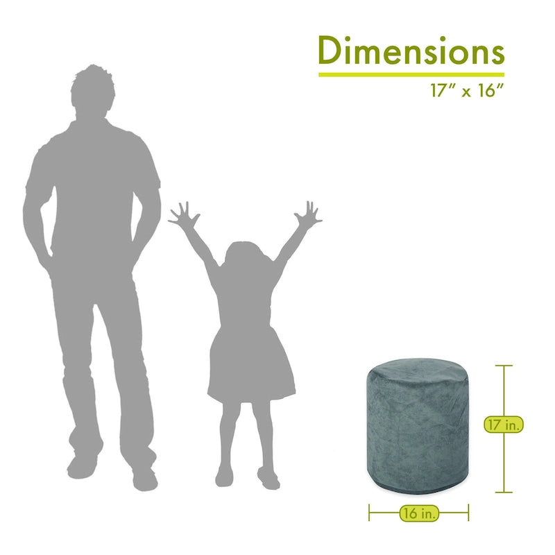 Pouf Contenitore da Interno 40 L x 40 P x 43 H