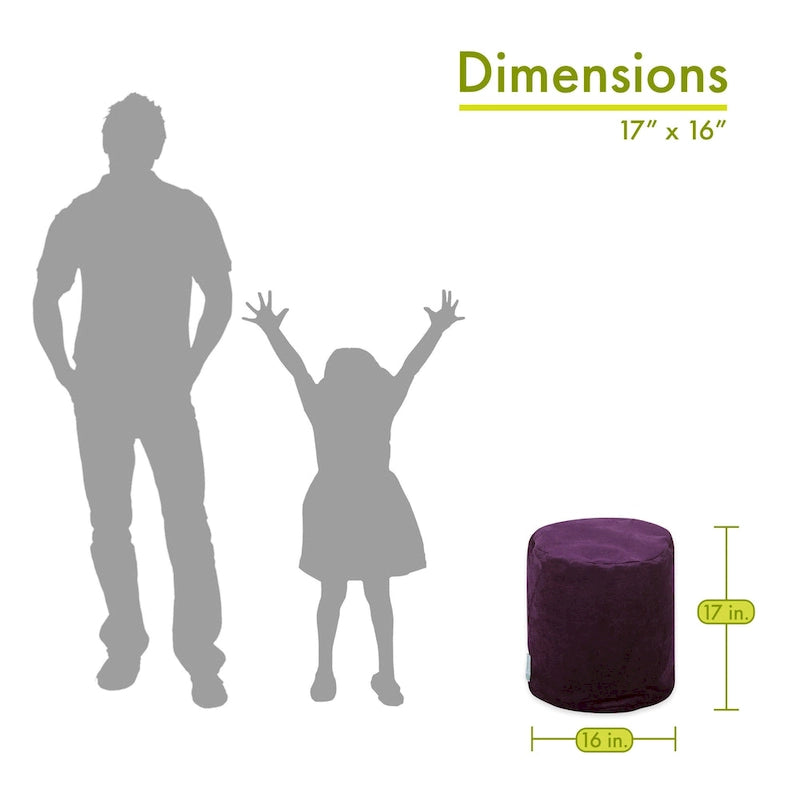 Pouf Contenitore da Interno 40 L x 40 P x 43 H