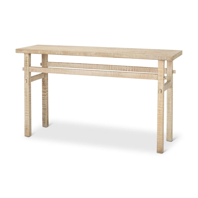 Consolle piccola in legno biondo