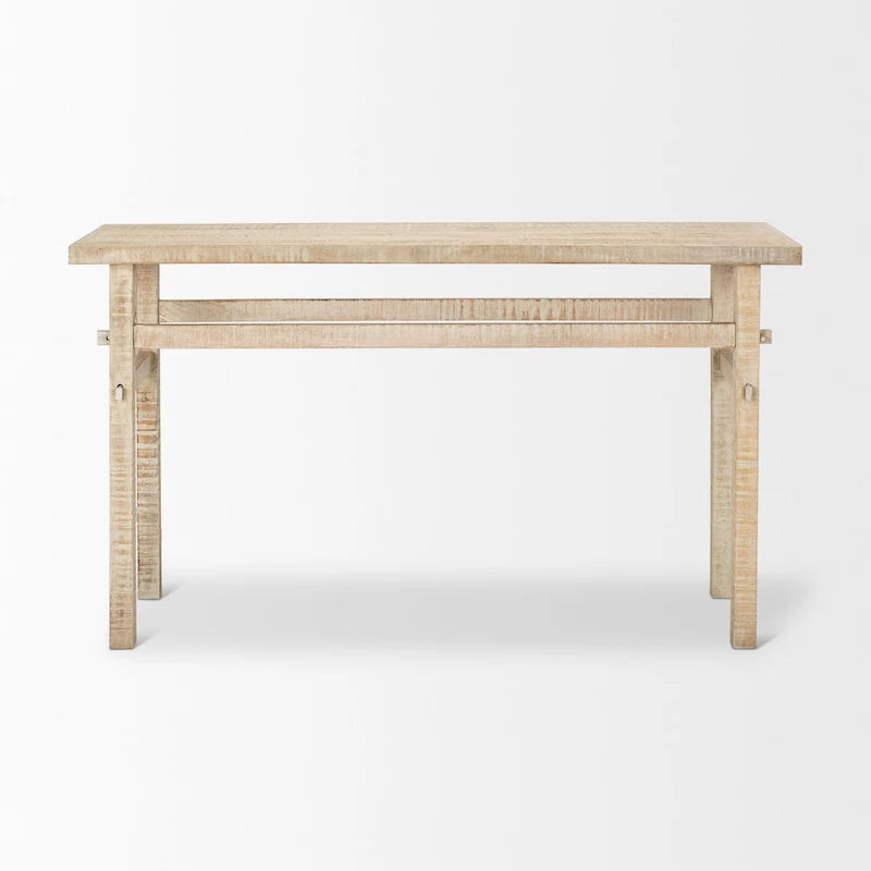 Consolle piccola in legno biondo