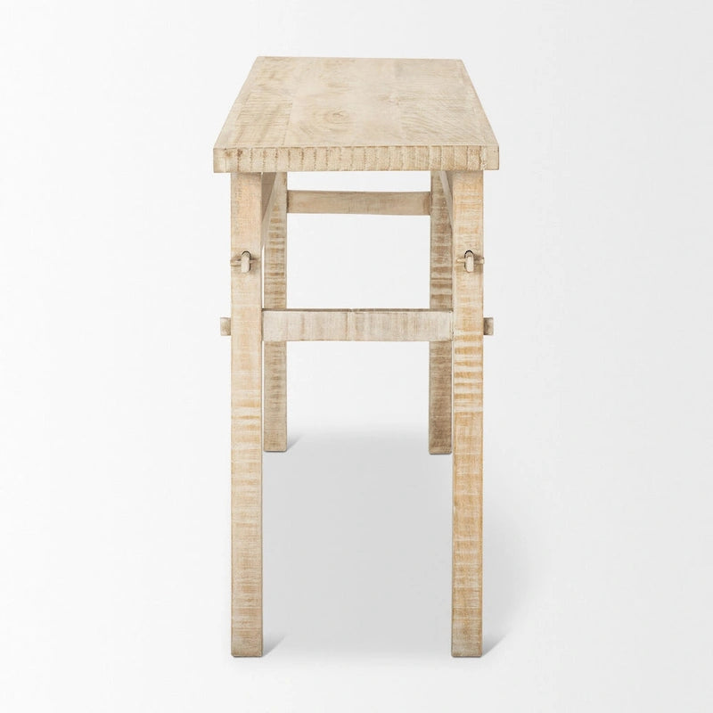 Consolle piccola in legno biondo