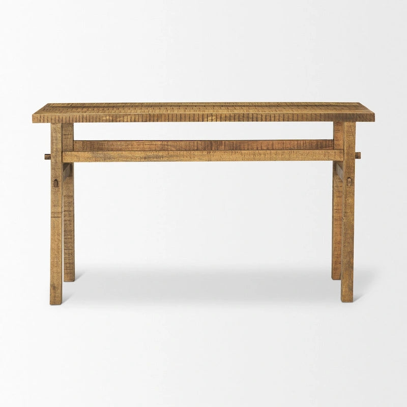 Consolle piccola in legno biondo