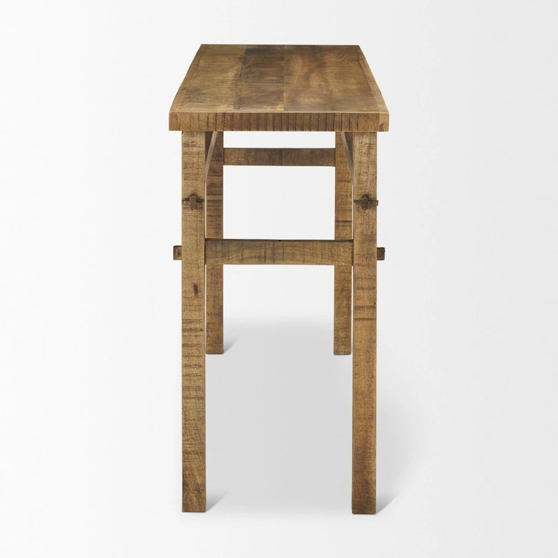 Consolle piccola in legno biondo