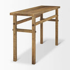 Consolle piccola in legno biondo