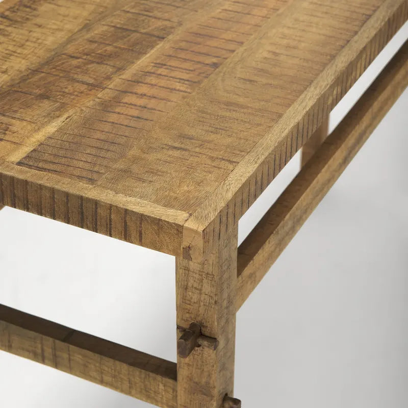 Consolle piccola in legno biondo
