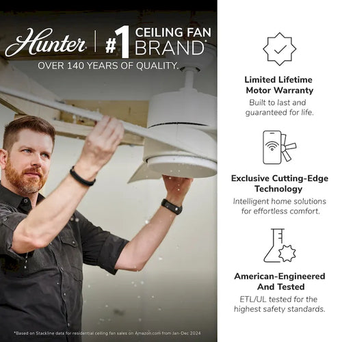 Ventilatore da soffitto per esterni a mulino a vento Downtown da 72" e controllo a parete - Adatto ad ambienti umidi - Industriale, moderno - ENERGY STAR!