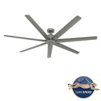 Ventilatore da soffitto per esterni a mulino a vento Downtown da 72" e controllo a parete - Adatto ad ambienti umidi - Industriale, moderno - ENERGY STAR!