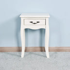 Tavolino da Bagno con Cassetto, a Terra, con 4 Gambe Curve