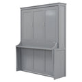 Nestfair Queen Size Murphy Bed with Shelf