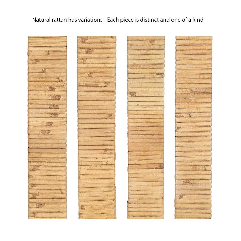 Tavolino portabevande in rattan - 22,86x22,86x55,88 cm